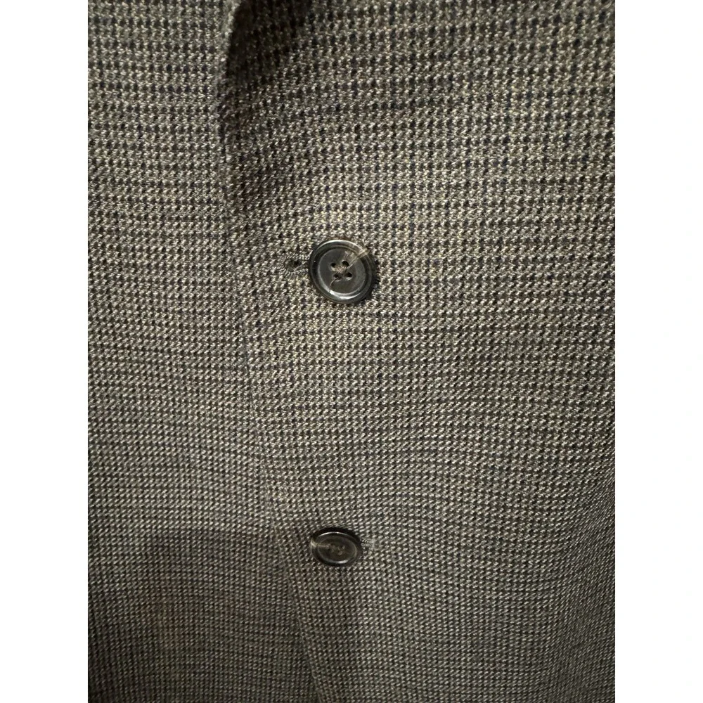 STAFFORD Men's Wool Blazer Sport Coat Brown Blue 44R Suit Jacket Professional